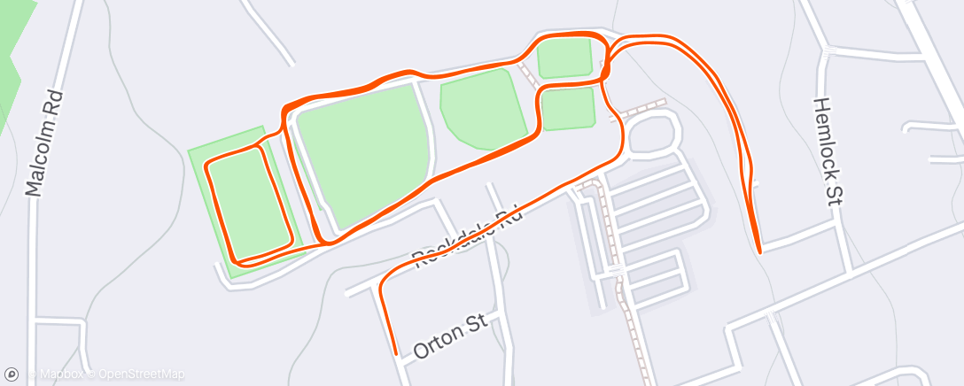 Map of the activity, Morning Run