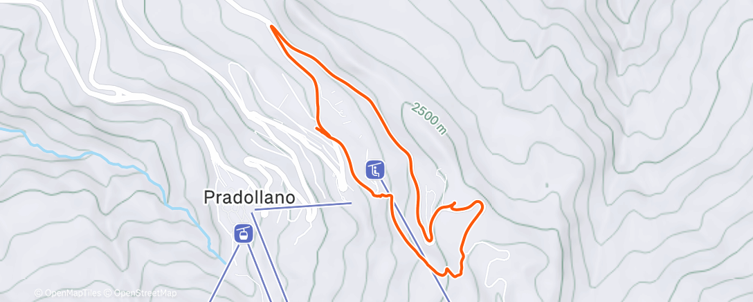 Map of the activity, Lunch Walk