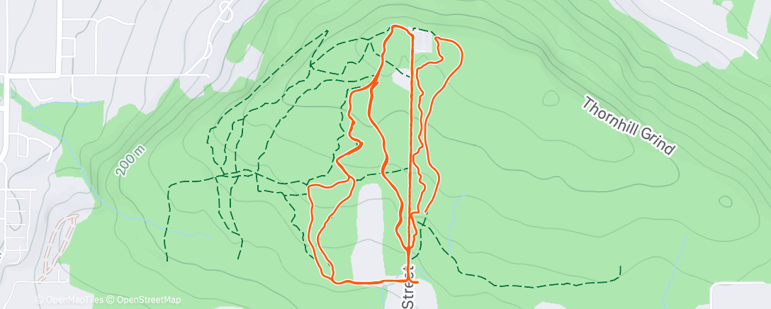 Карта физической активности (Afternoon Ride)