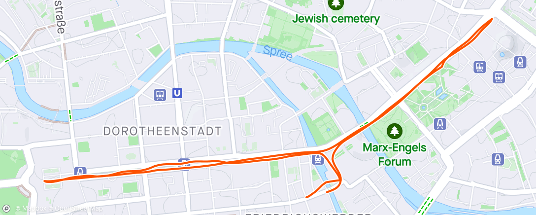 Map of the activity, Berlin shake out
