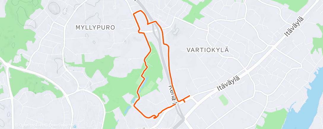 Карта физической активности (Afternoon Gravel Ride)