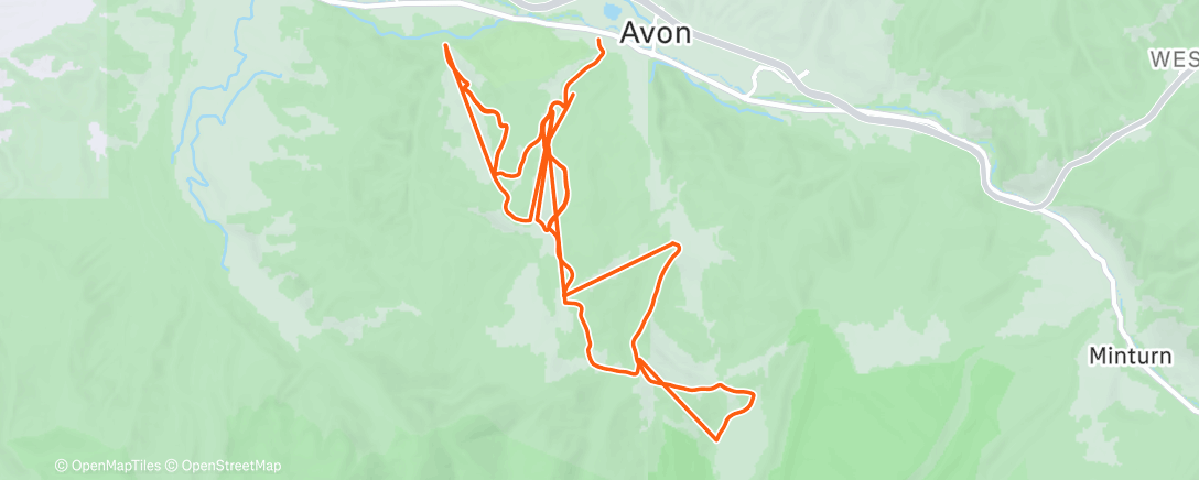 Map of the activity, Some runs w/ Aut & Thomas before touring