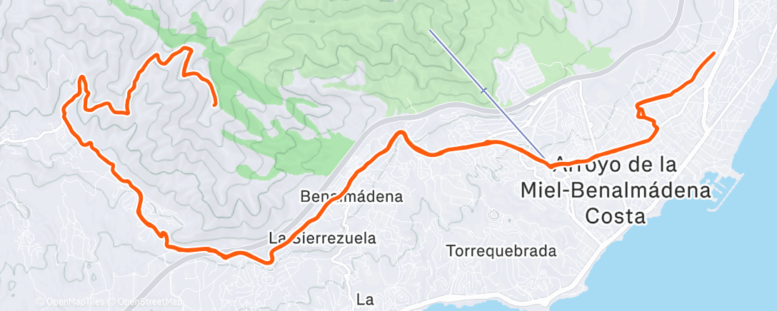 Map of the activity, Morning Ride