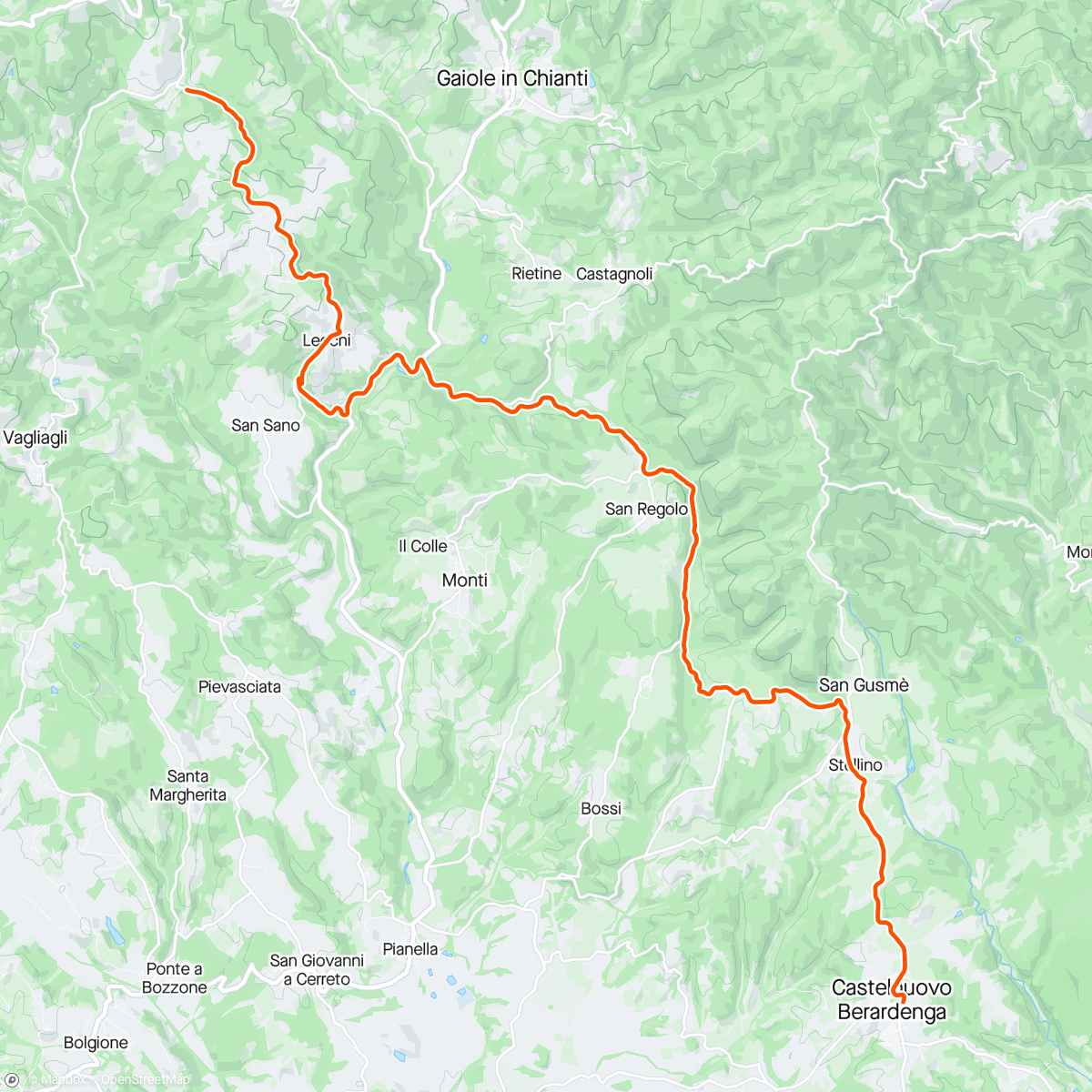 Map of the activity, ROUVY - Group Ride: PEDALITALY Chianti - Tuscany - Italy