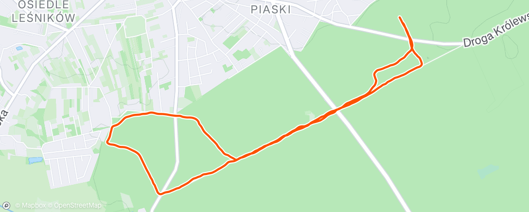 Map of the activity, Morning Run