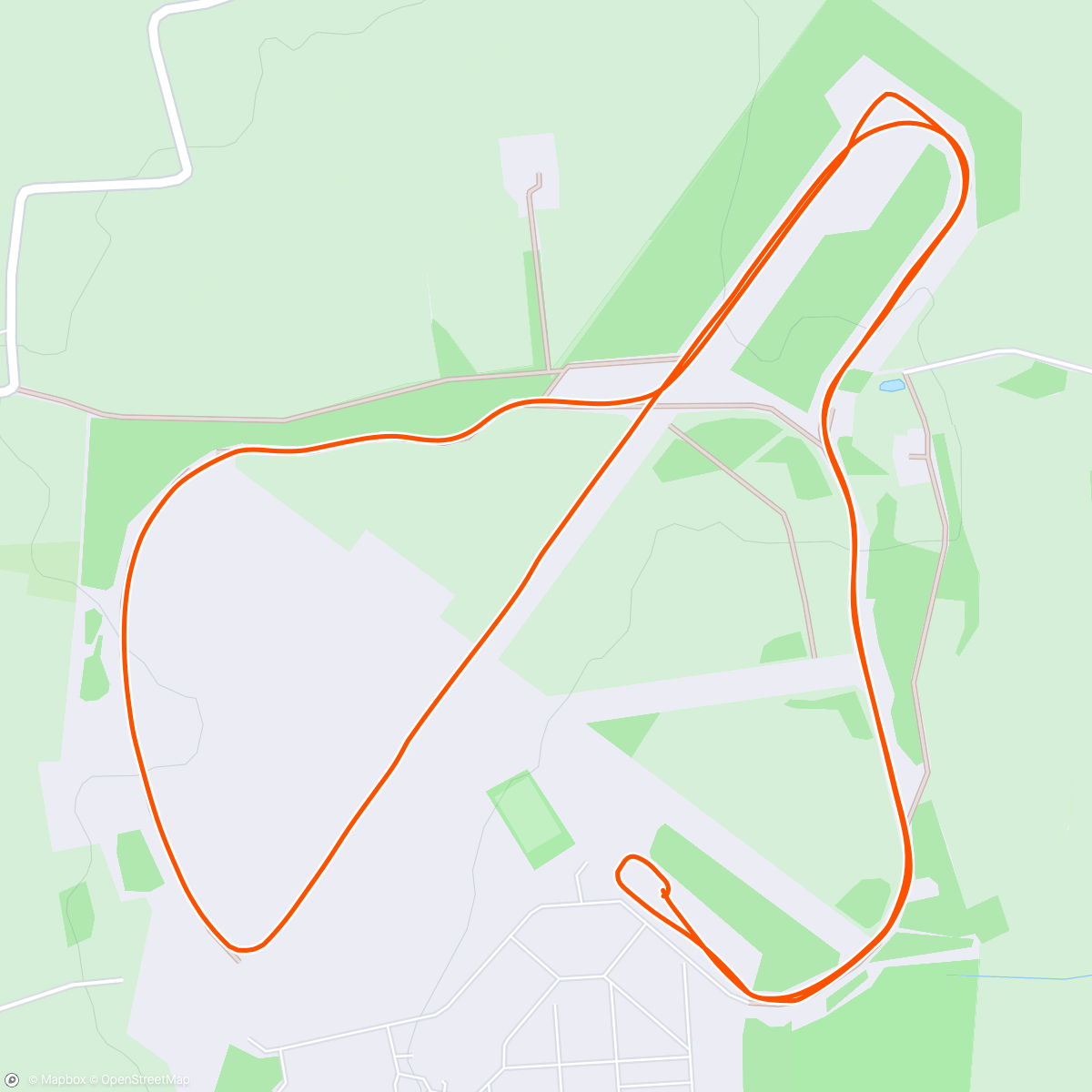 Map of the activity, 5 mile tab March with the Det (18kg)