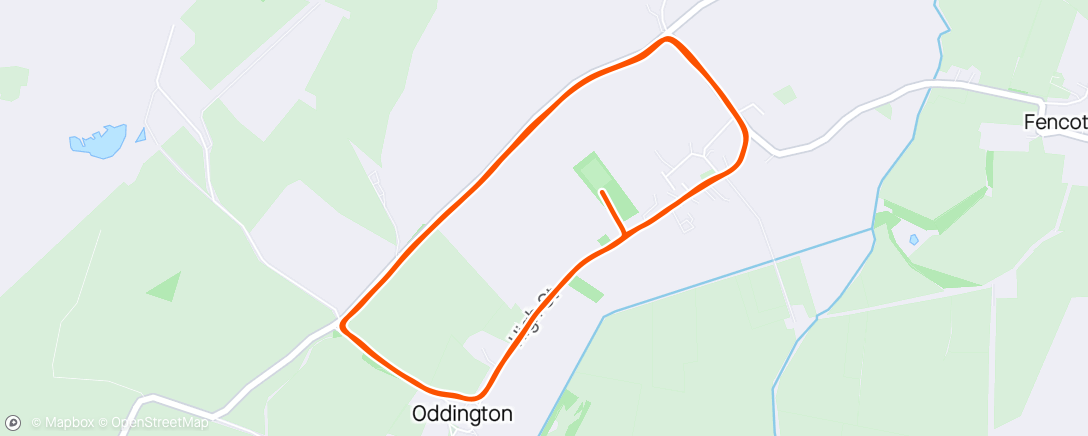 Map of the activity, Motavation Race 1: Charlton-on-Otmoor #ORRT