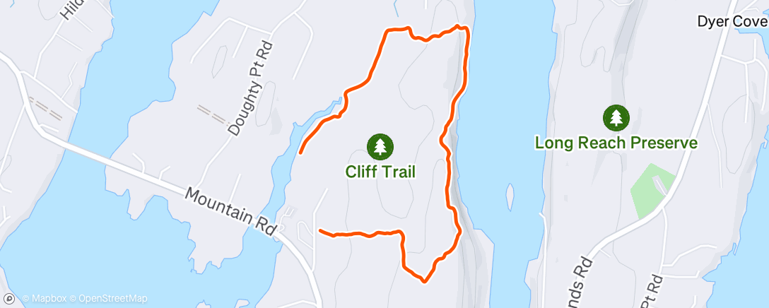 Map of the activity, Morning Hike