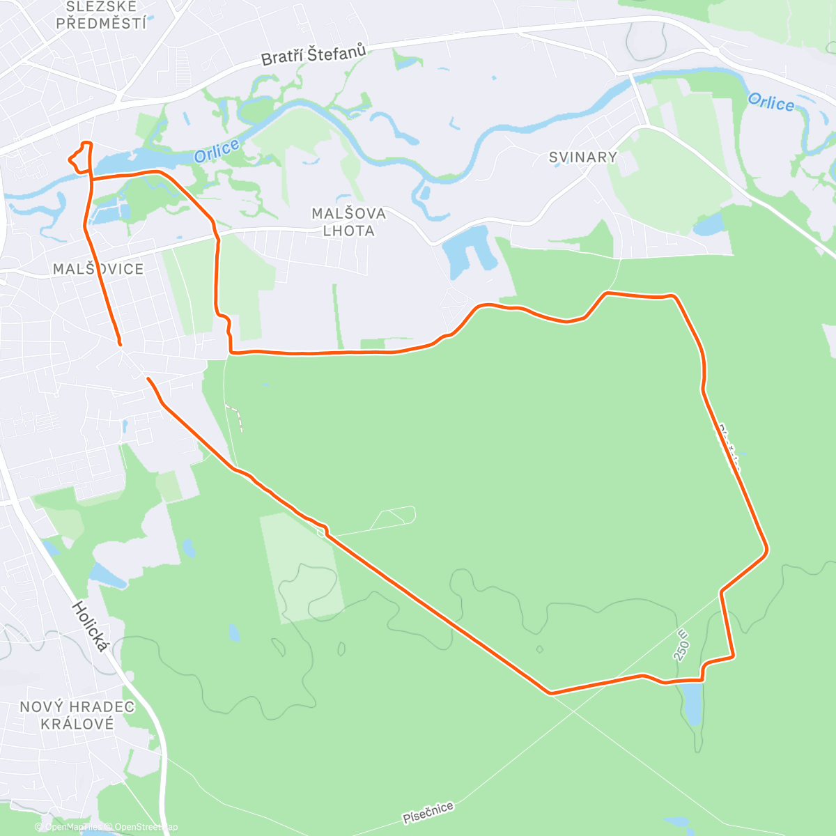 Map of the activity, Pozdravit Dubora a trochu vymrznout