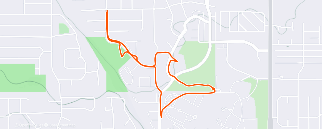 Карта физической активности (Afternoon Run)