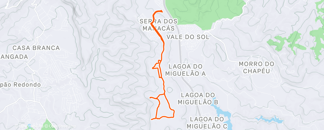 Map of the activity, Retiro “Épico” com os meninos!