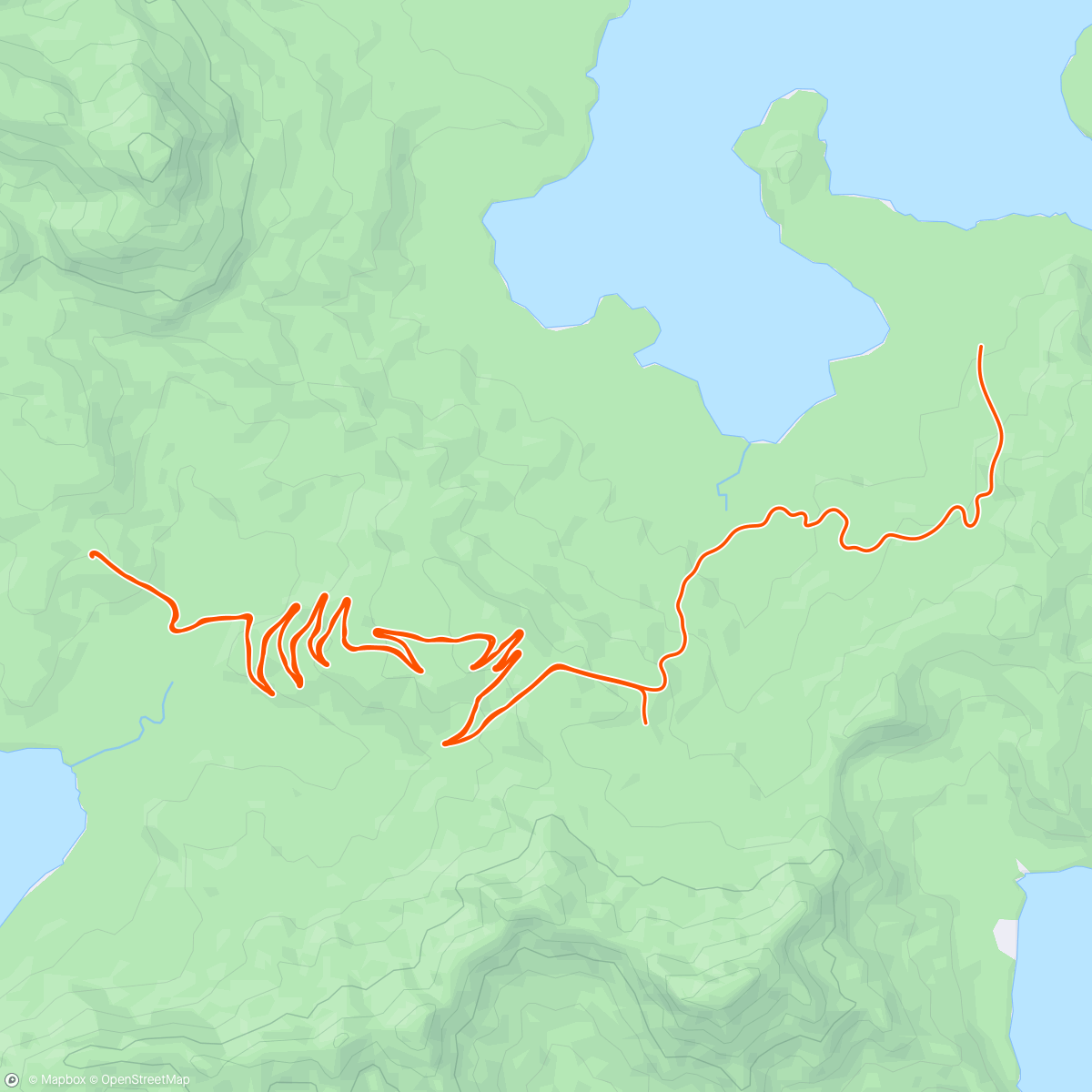 Map of the activity, 3x20min Tempo at Alpe du Zwift