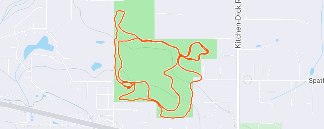 Map of the activity, Robin Hill w/ Rachel
