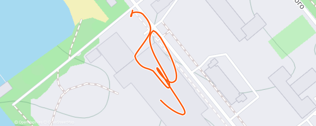 Map of the activity, Дневной забег