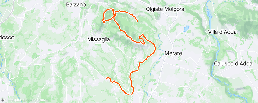 Map of the activity, Casatenovo : stando in zona