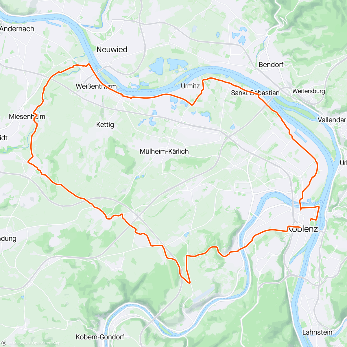 Map of the activity, Kurz mit Luise