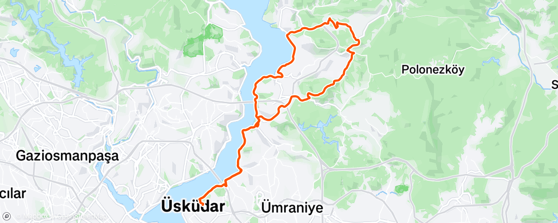 Map of the activity, Morning Ride