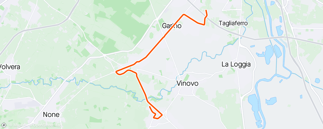 Map of the activity, Giro pomeridiano