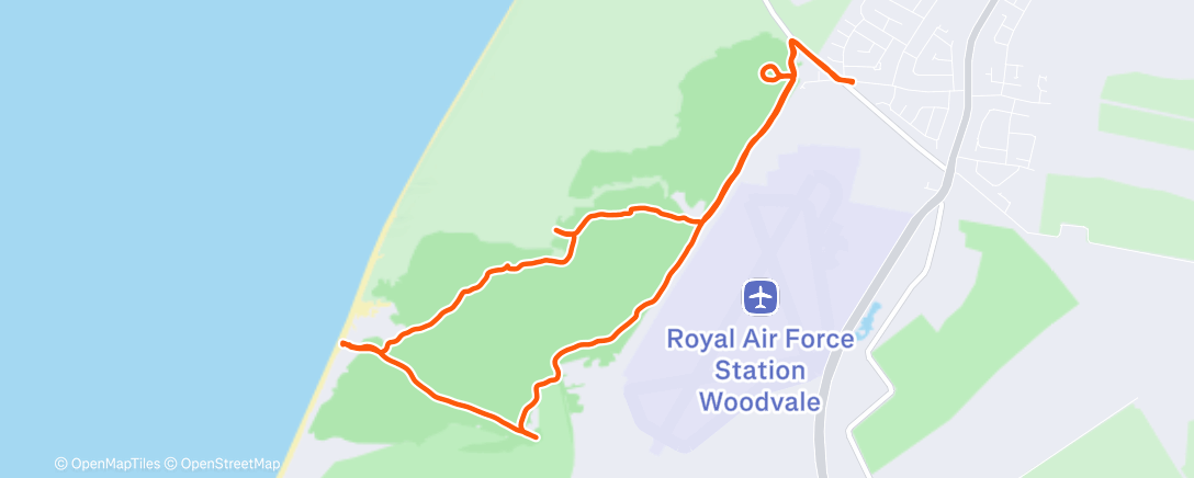 Map of the activity, Ainsdale Dunes Nature Reserve with Miranda
