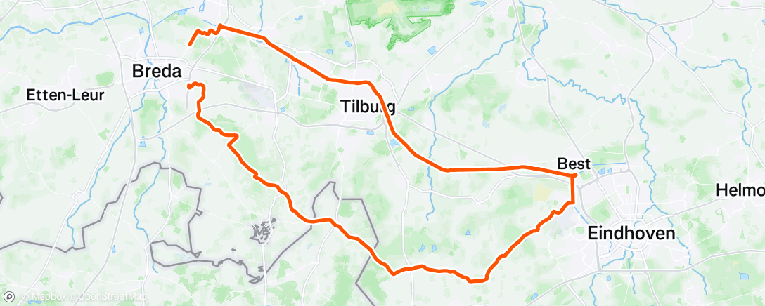 Map of the activity, Morning Ride