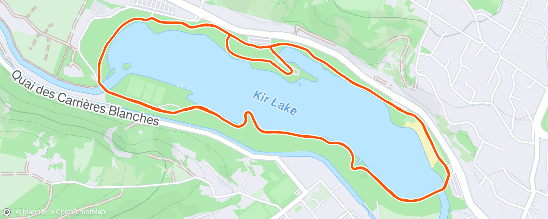 Map of the activity, Lac Kir x2 avec Cyril et Charline