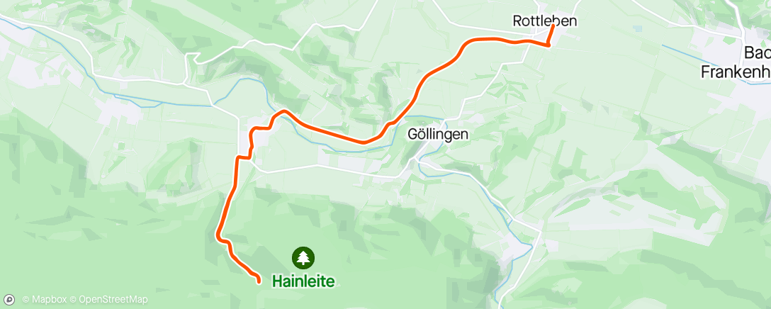 「Gravel-Fahrt am Morgen」活動的地圖