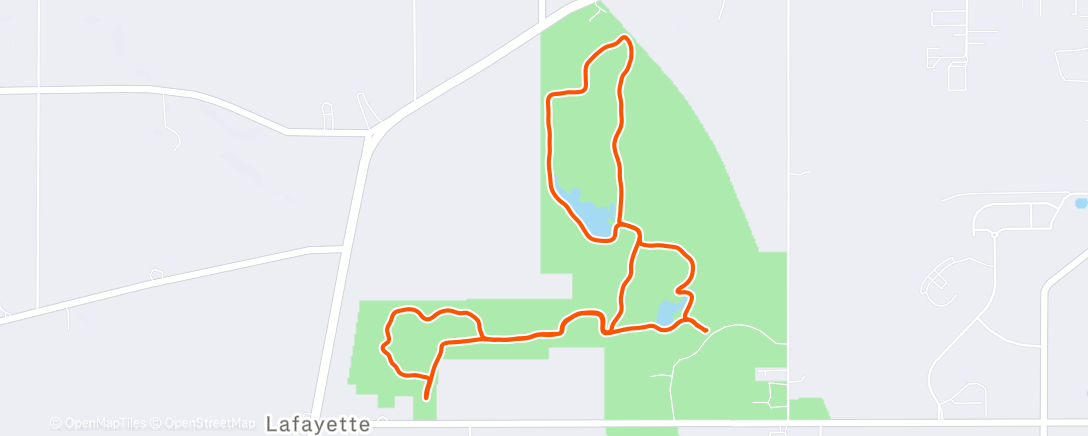 Map of the activity, Buckeye Woods Hike