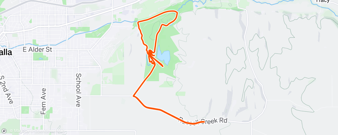 Map of the activity, Morning Run