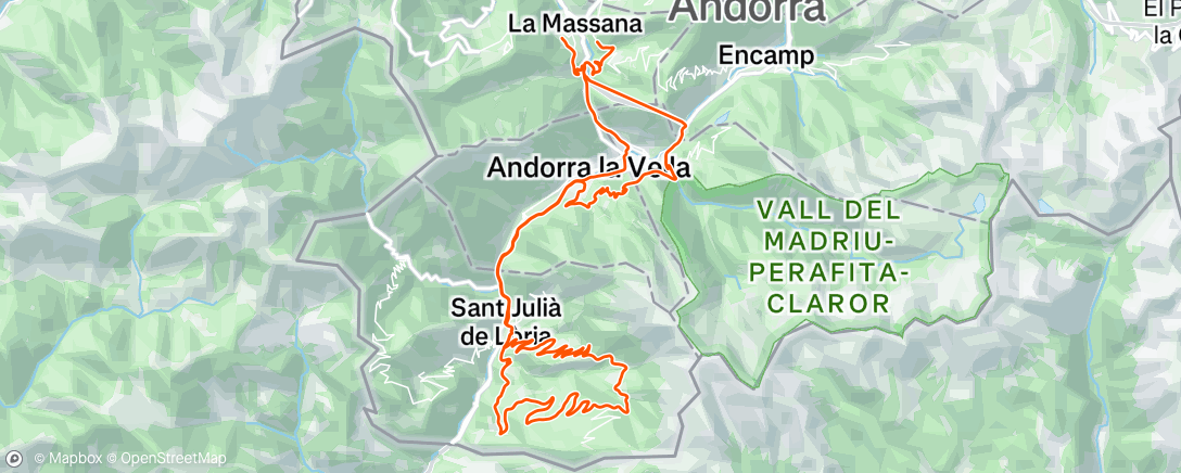 Map of the activity, Afternoon Ride