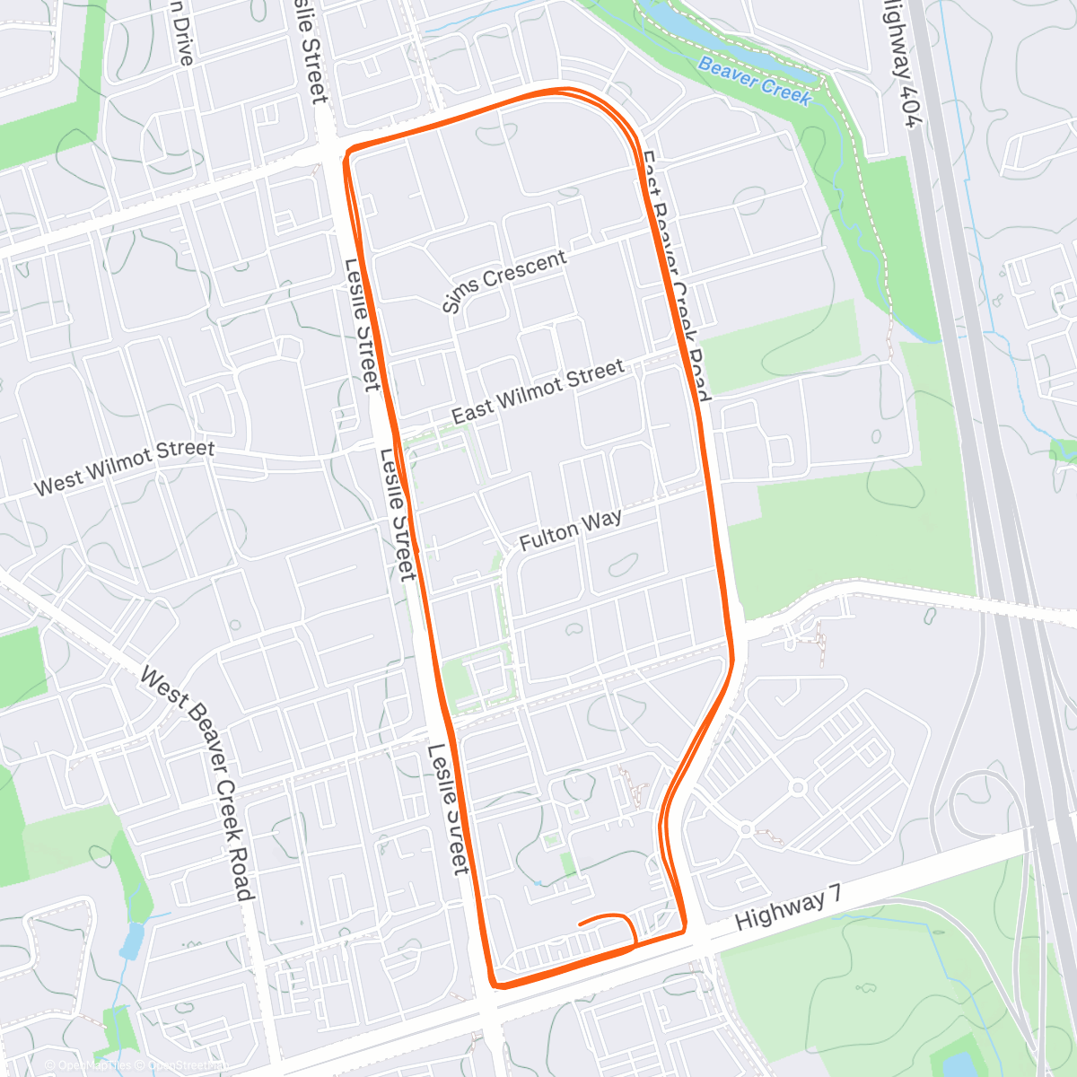 Map of the activity, eastern blizzard