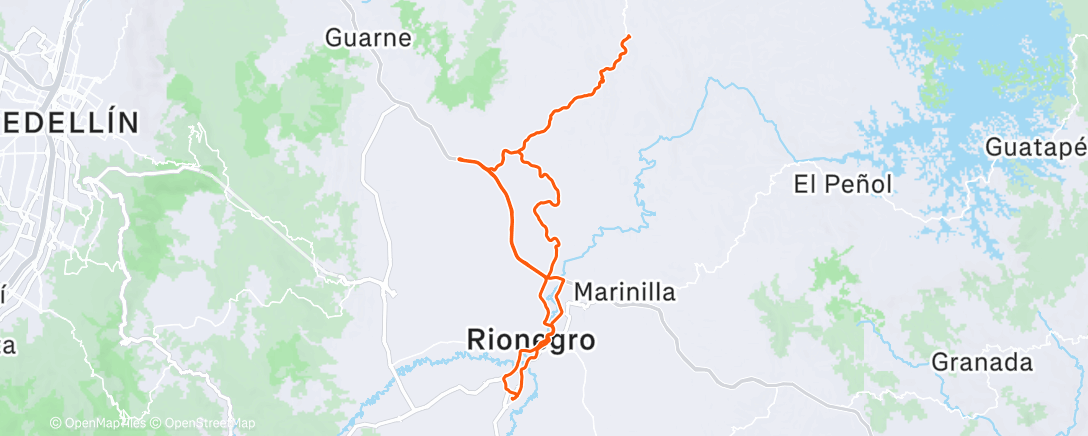 Mappa dell'attività Morning Ride