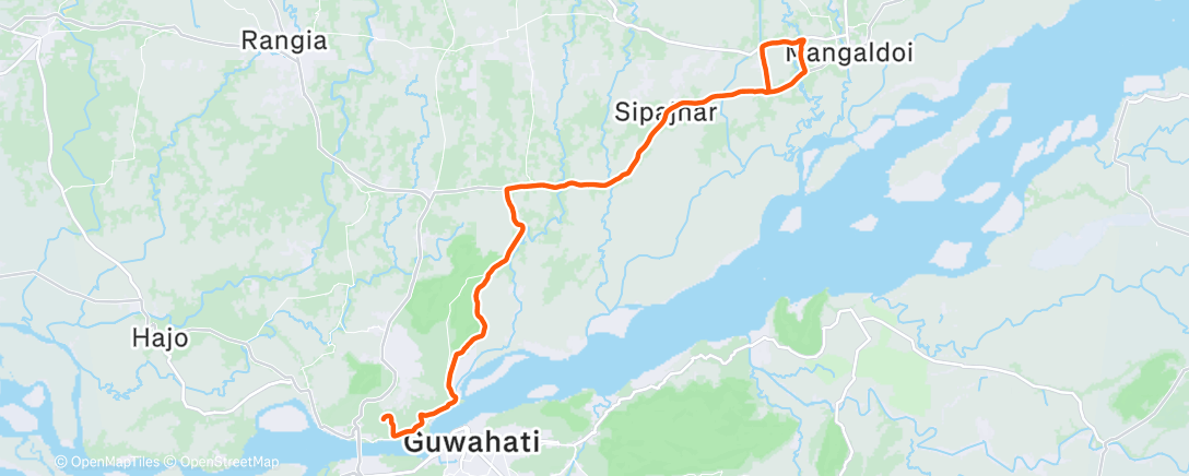 Map of the activity, Fun day turned bad day!