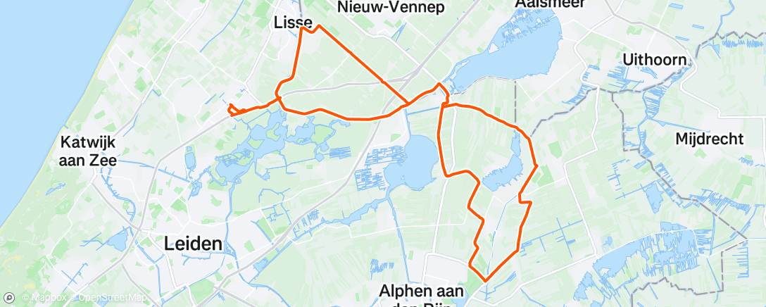 Map of the activity, Velocity Ladies Lisse Avondrit
