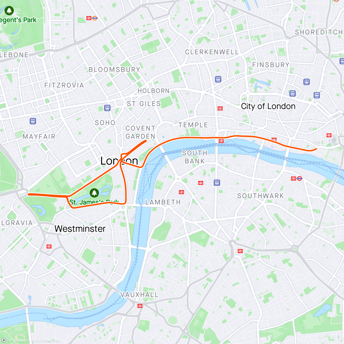 Map of the activity, Zwift - Race: Stage 5: Lap It Up - London Classique (A) on Classique in London