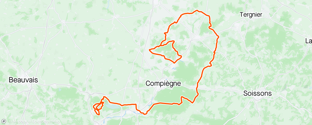 Carte de l'activité 🇫🇷 Ronde de l'Oise - stage 2