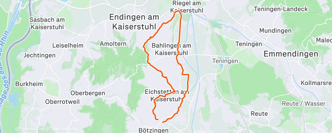 Map of the activity, Long and easy