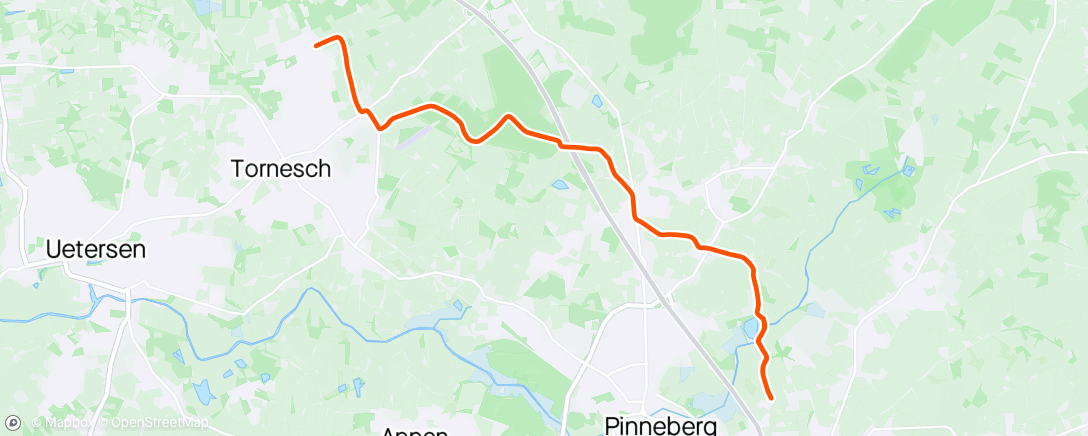 活动地图，E-Bike-Fahrt am Morgen