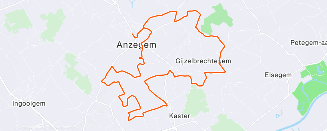 Map of the activity, Op de flanken van Tiegemberg