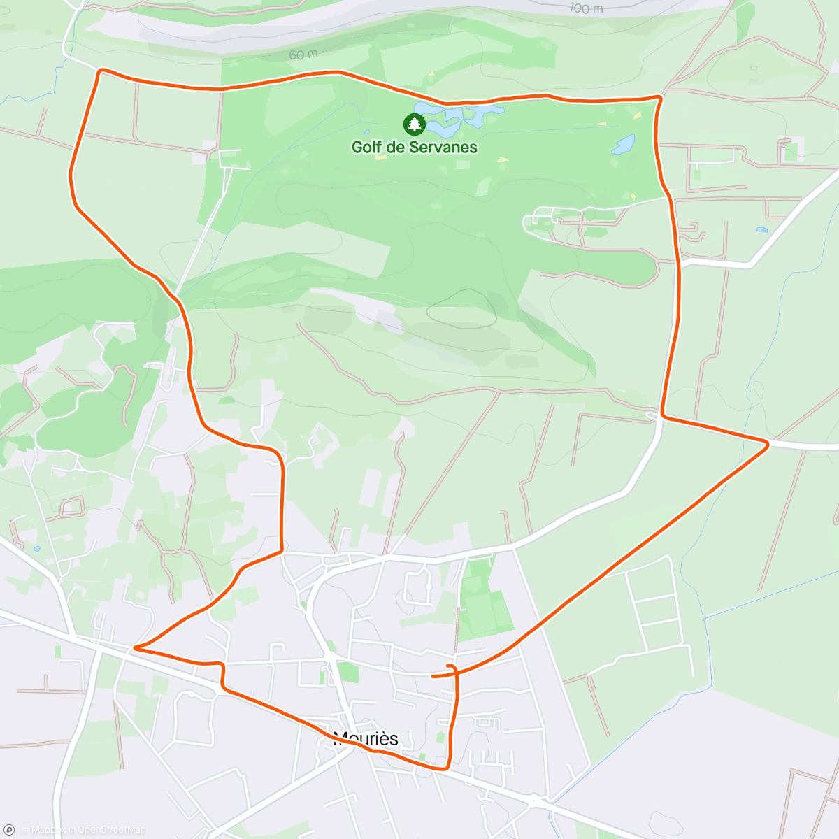 Map of the activity, Lendemain de soirée folle au Vélodrome