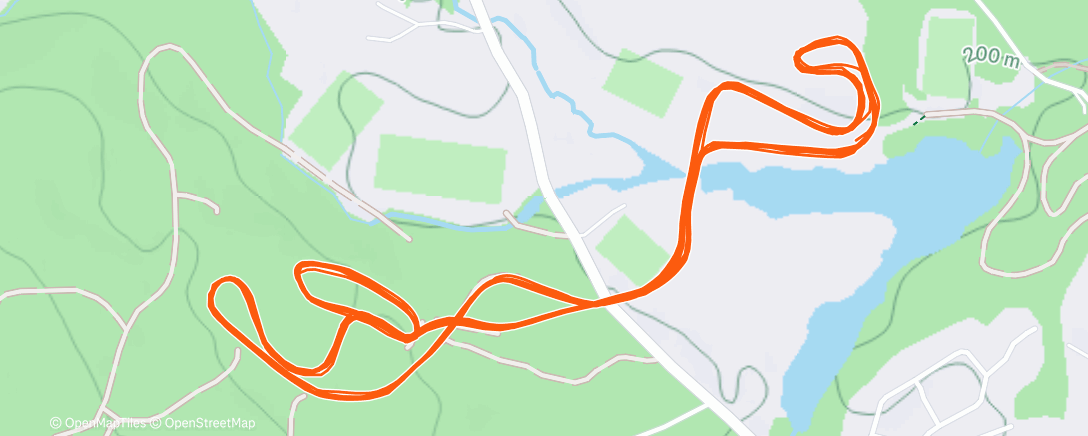 Map of the activity, Afternoon Nordic Ski