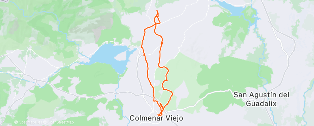 Map of the activity, Bicicleta eléctrica a la hora del almuerzo