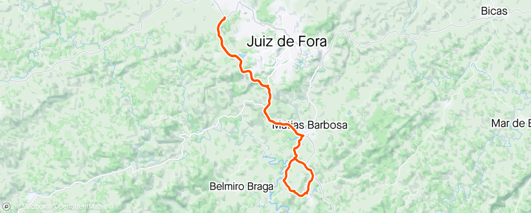 アクティビティ「Trajeto Troféu Mário Caruso」の地図