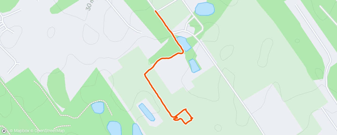 Map of the activity, Afternoon Walk