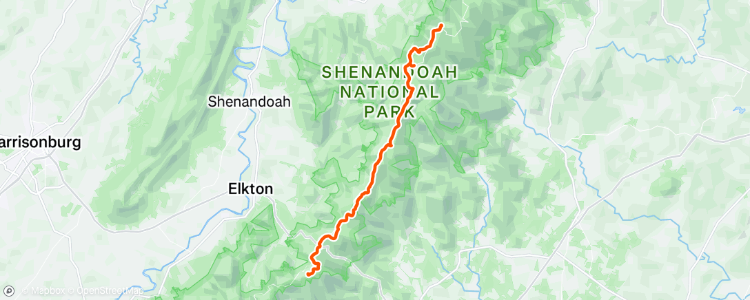 Map of the activity, Morning Hike