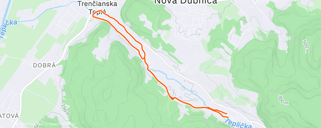 Карта физической активности (Afternoon Run)