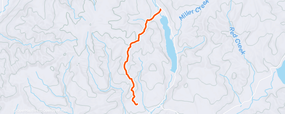 Карта физической активности (Afternoon Hike)