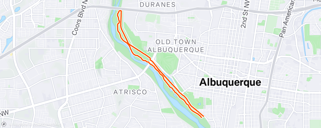 Map of the activity, Flabby Flanks on the move