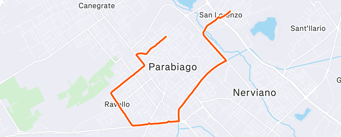 Map of the activity, Corsa con eddy