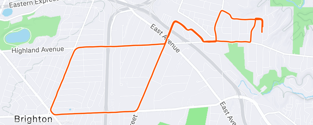 Map of the activity, Twelve Corners