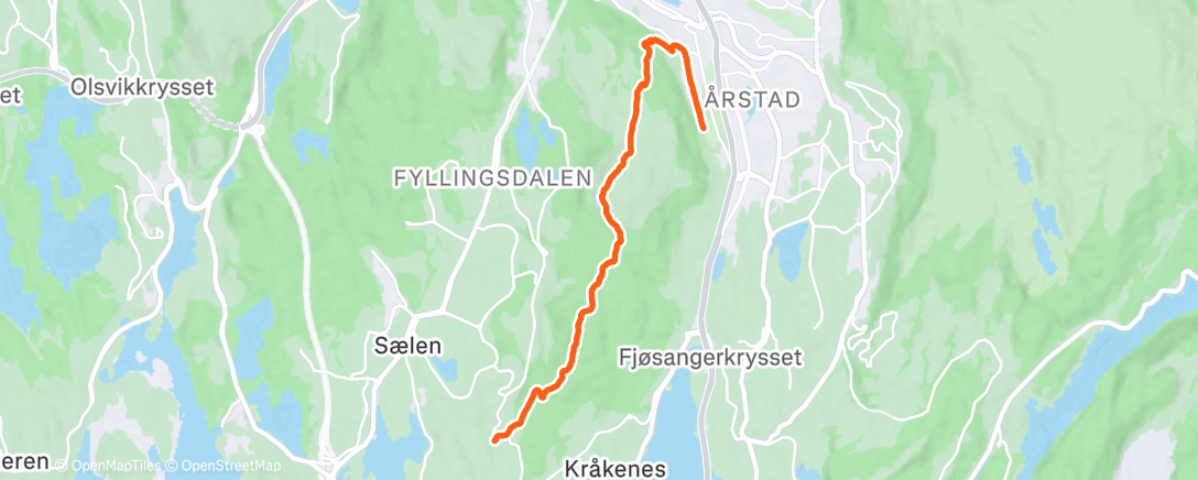 Map of the activity, Julestakken
